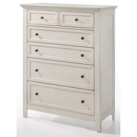 Transitional Chest of Drawers with Cedar Bottom Panels